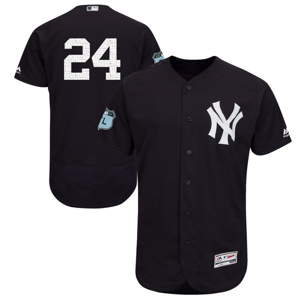 2017 MLB New York Yankees #24 Cano Black Jerseys